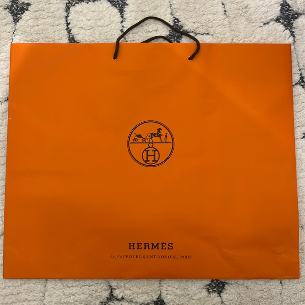 Genuine Hermes Large Shopping Bag (23.5” x 19.5”)